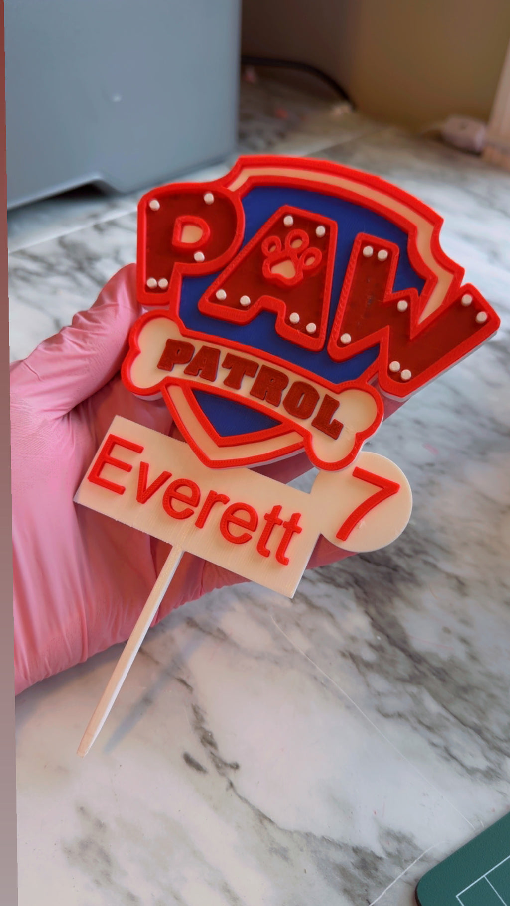 3D Printed Cake Toppers